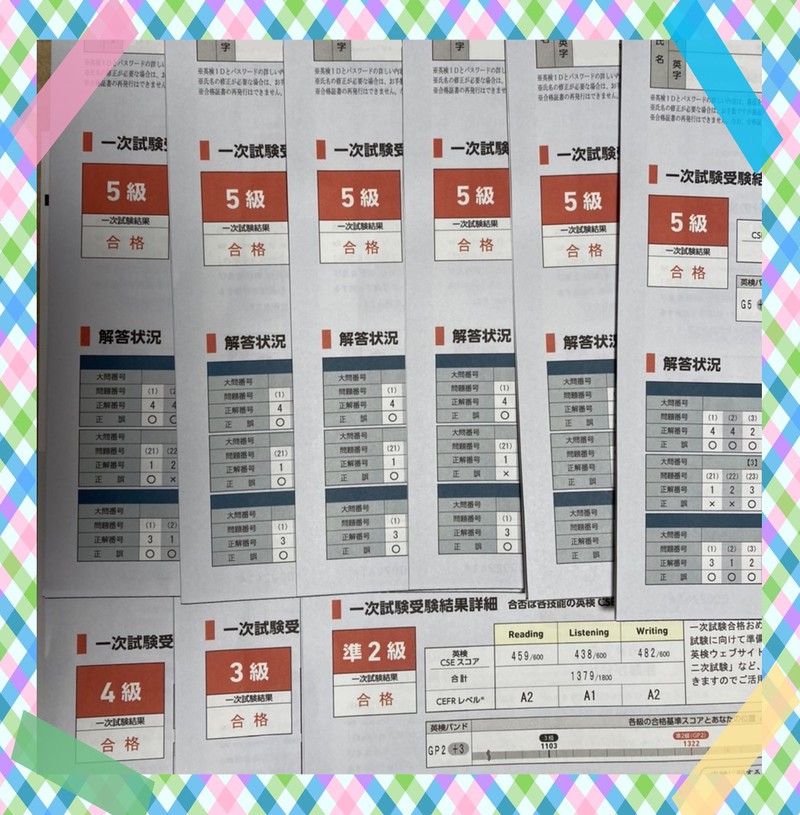 英検®️2022年第2回合格おめでとう！